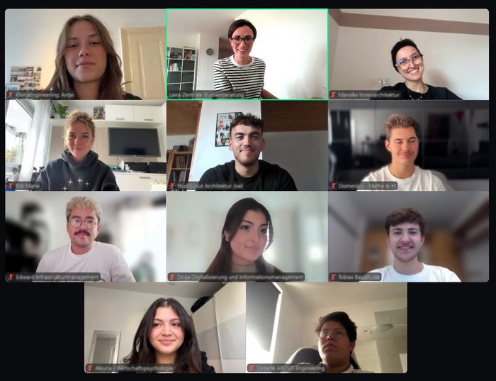 Zoommeeting mit StudiScouts