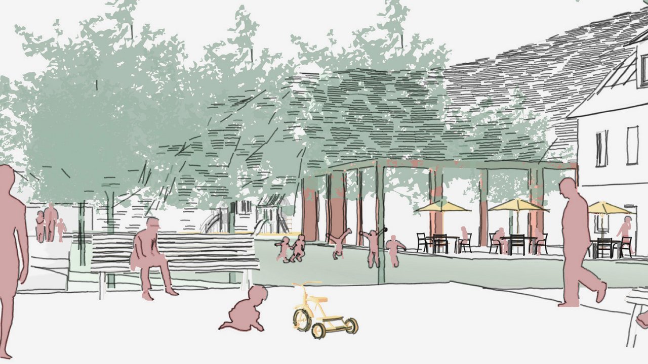 Skizze Park der Studienarbeit Raum für Grau!