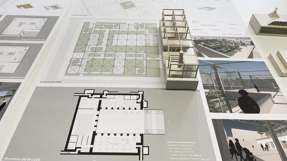 Planauszüge und Modelle, Ausstellung Spotx 