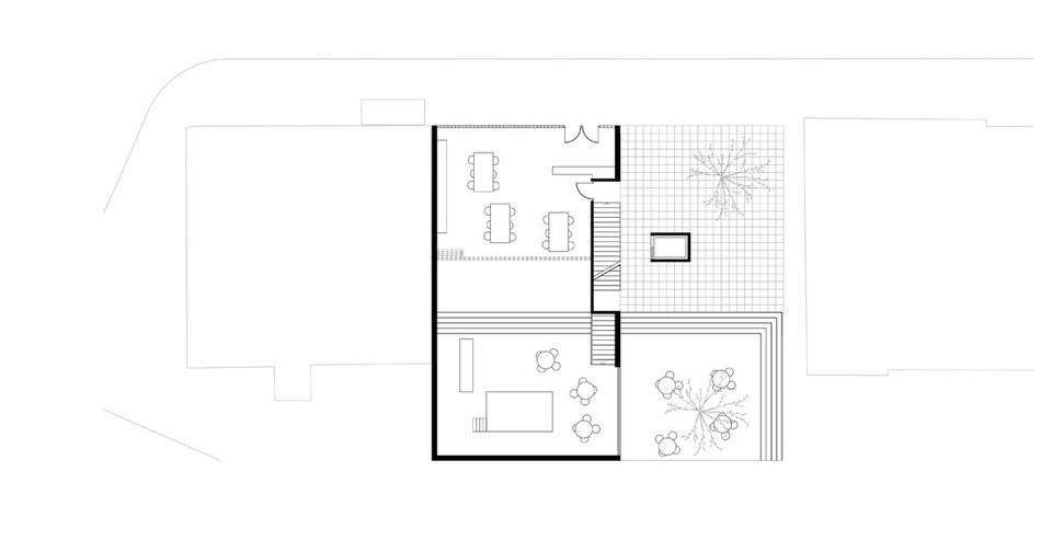 Grundriss der Studienarbeit Brandwand+