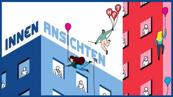 Bewerbung der diesjährigen Innenansichten Ausstellung