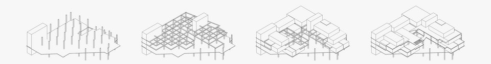 Grafik Piktogram Pentagon Aufbau der Studienarbeit Zentrieren – Kunst am Neckar – Neckarspinnerei