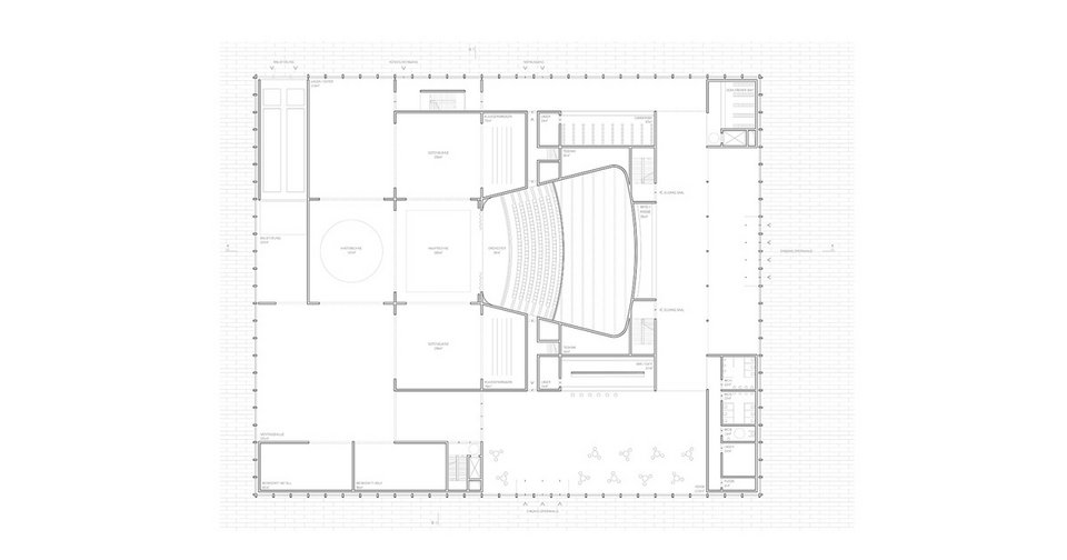 Gebäudegrundriss der Master Thesis Interimsoper