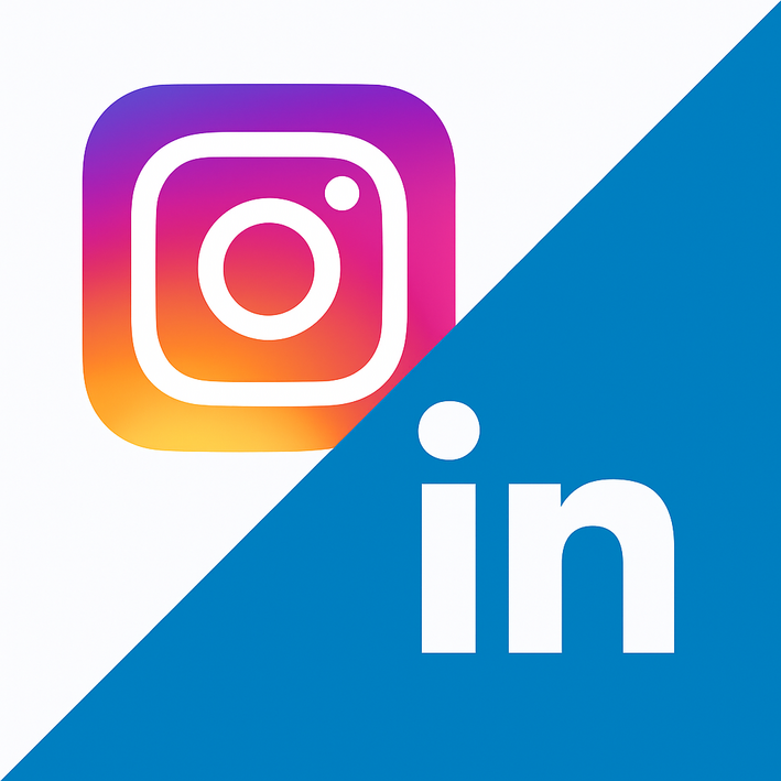 Linkedin und Insta