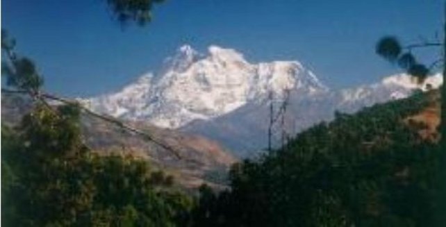 Bergmassiv in Nepal
