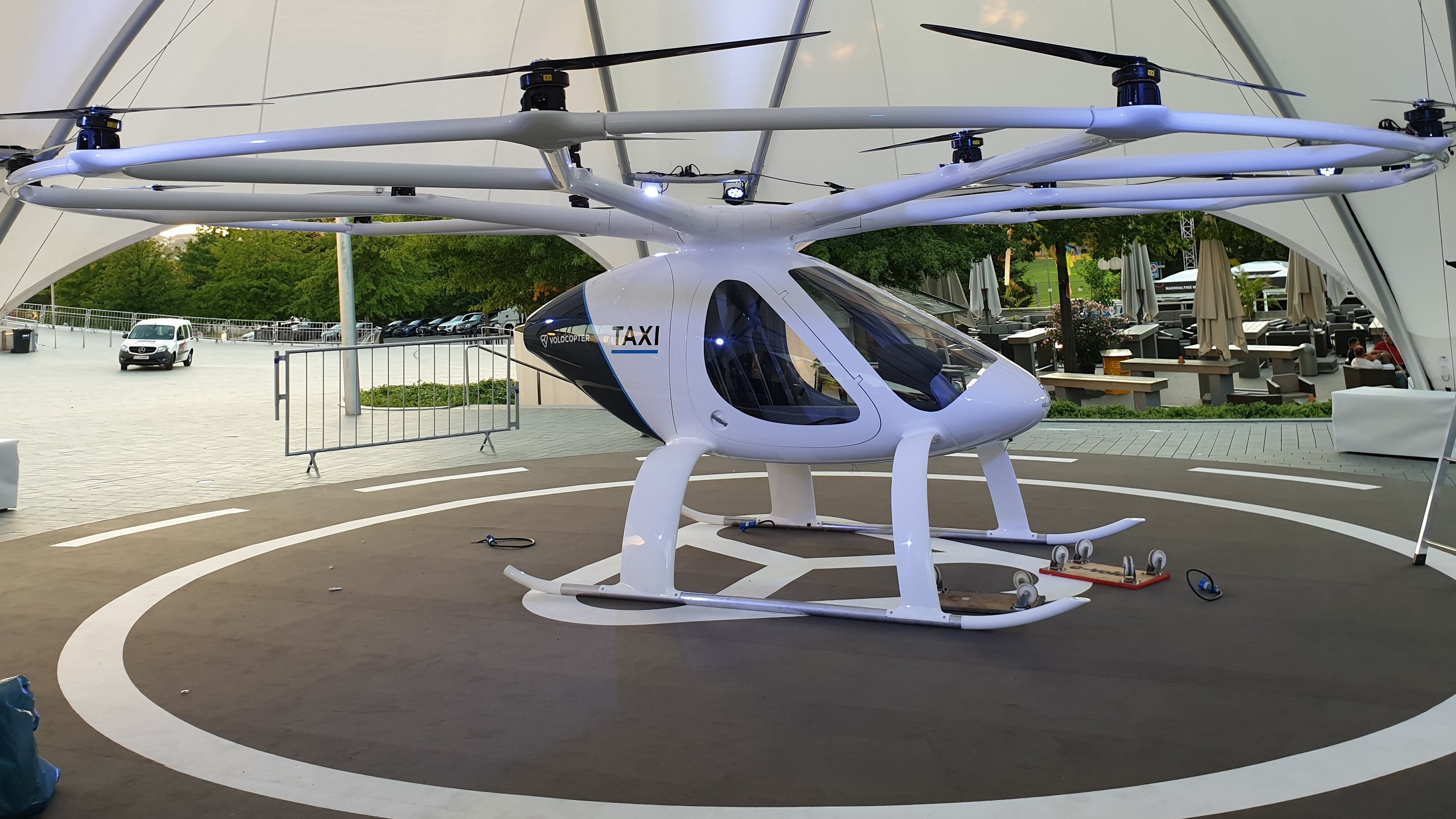 Modell des Volocopter 2X