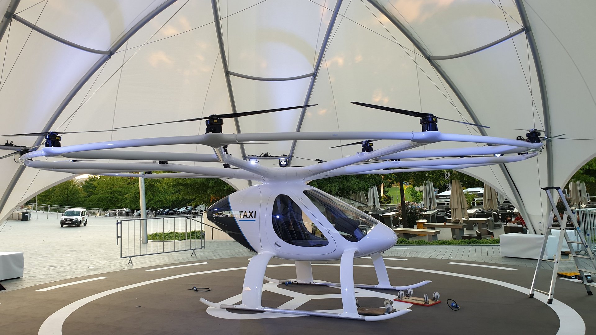Modell des Volocopter 2X