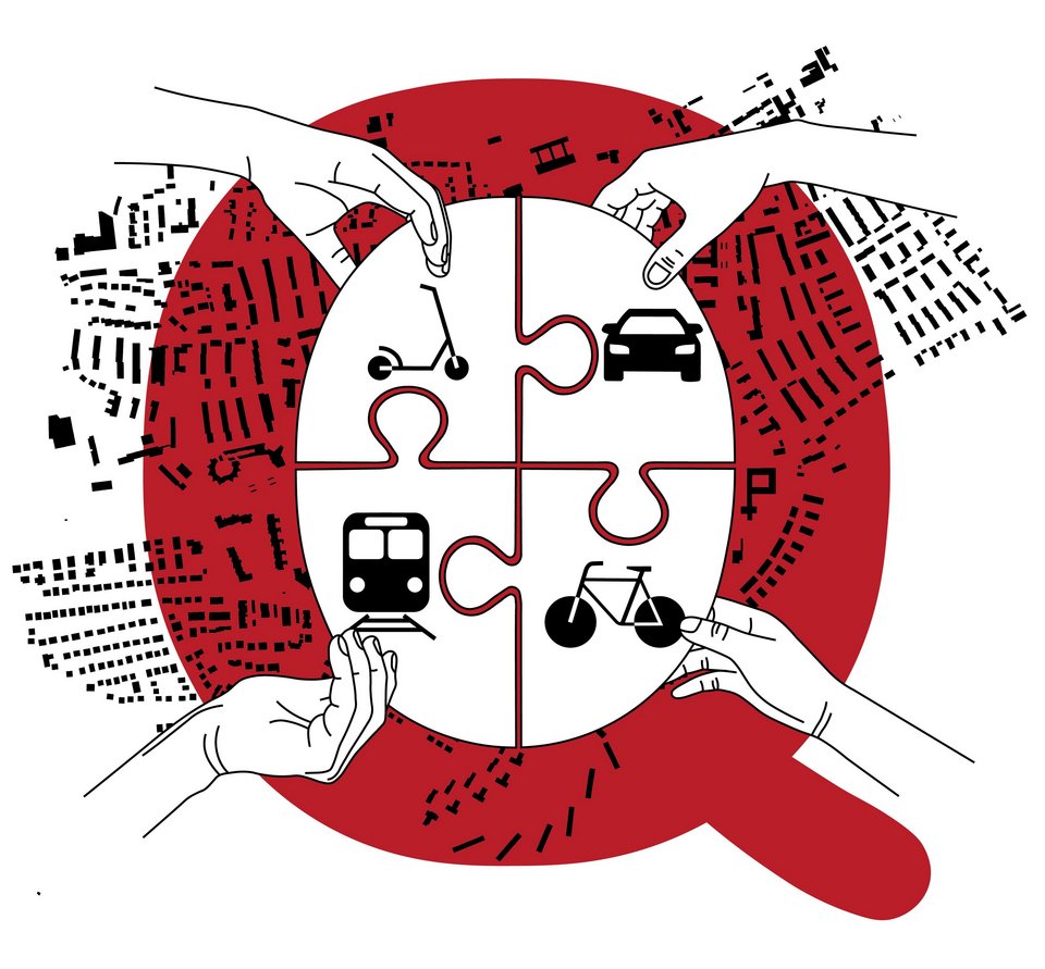 Grafik zum Projekt MobiQ, Mobilität im Quartier