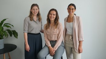 Die drei Gründerinnen: Ina Haug, Marion Riedel, Diana Kovaleva