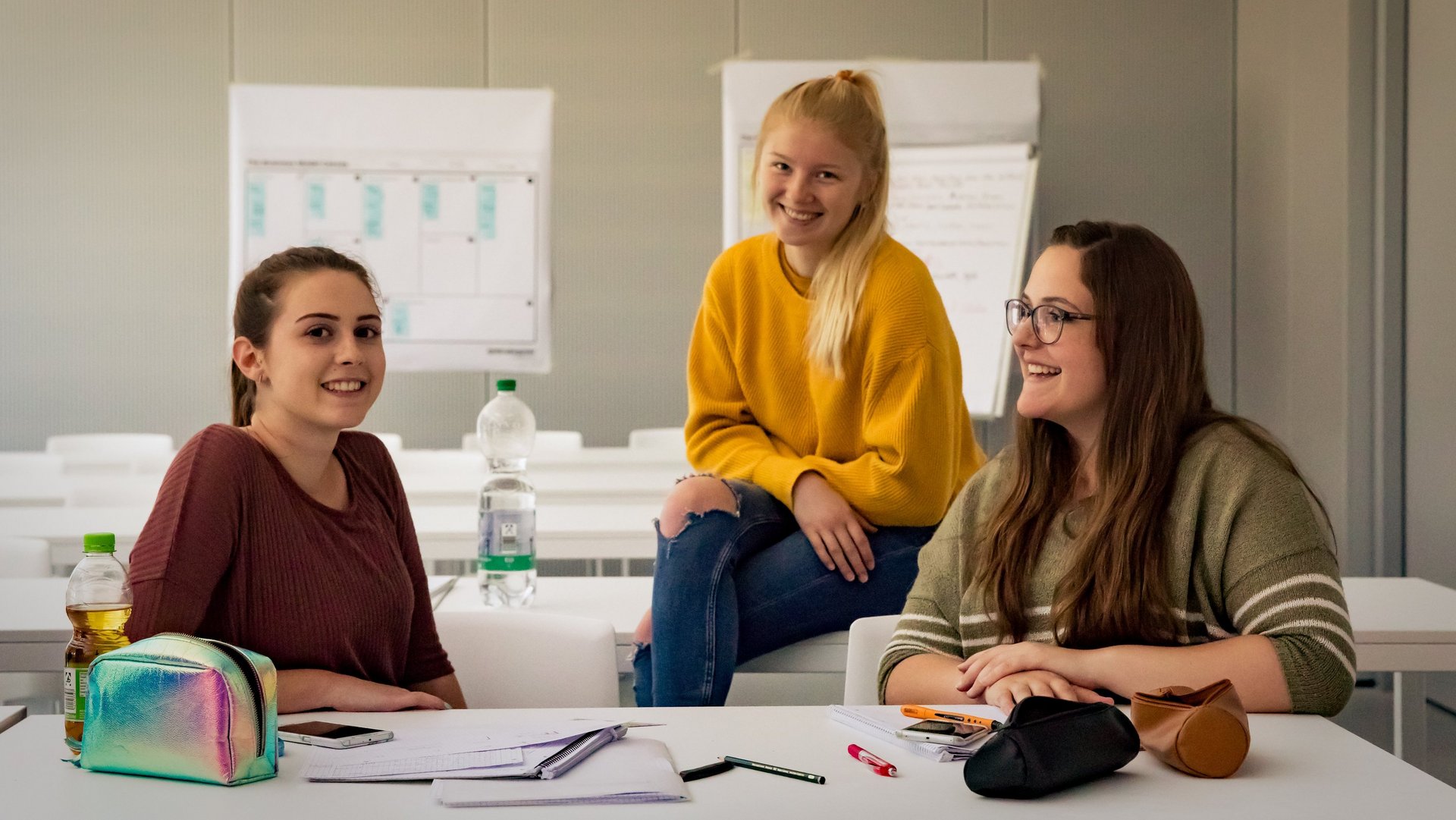 Studentinnen an der Hochschule