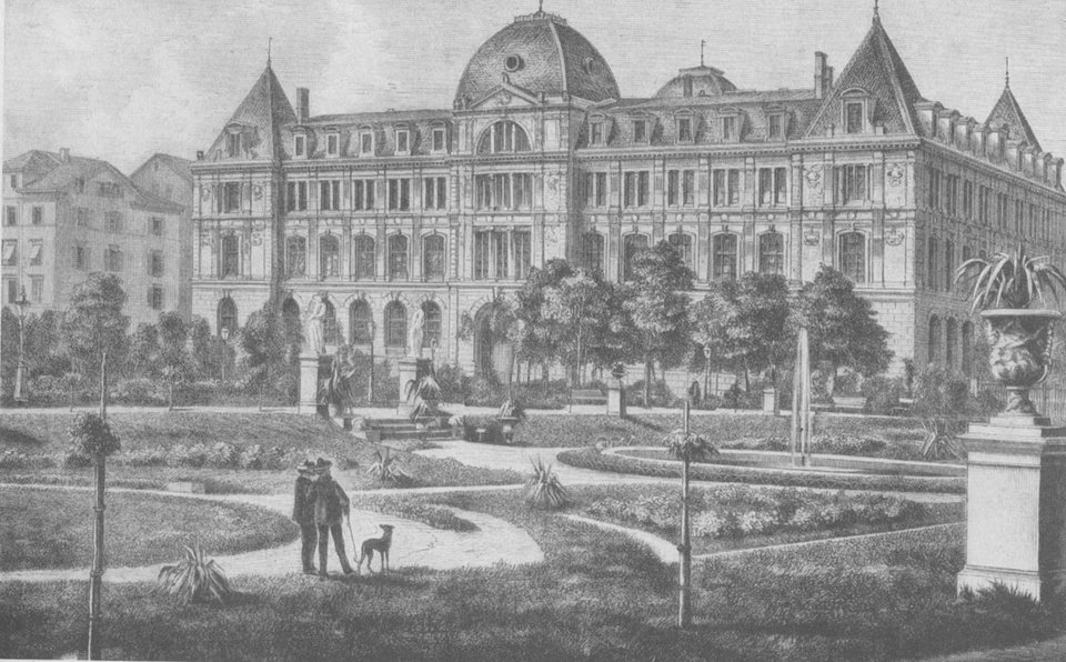 Historische Aufnahme des Egle-Gebäudes