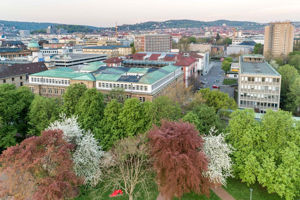 Luftbildaufnahme der HFT Stuttgart