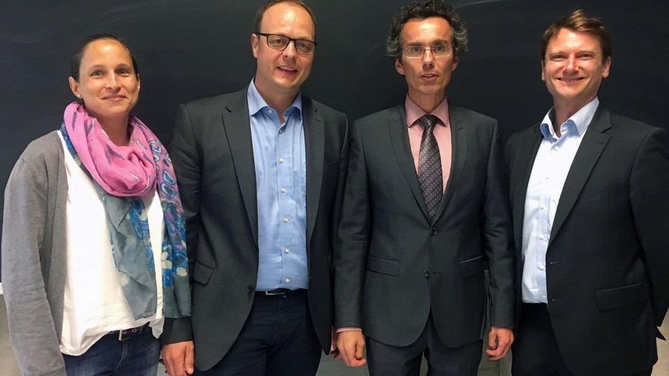 Bild mit vier Personen des Vorstands