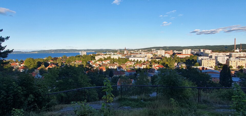Blick auf Jönköping vom Stadtgarten.