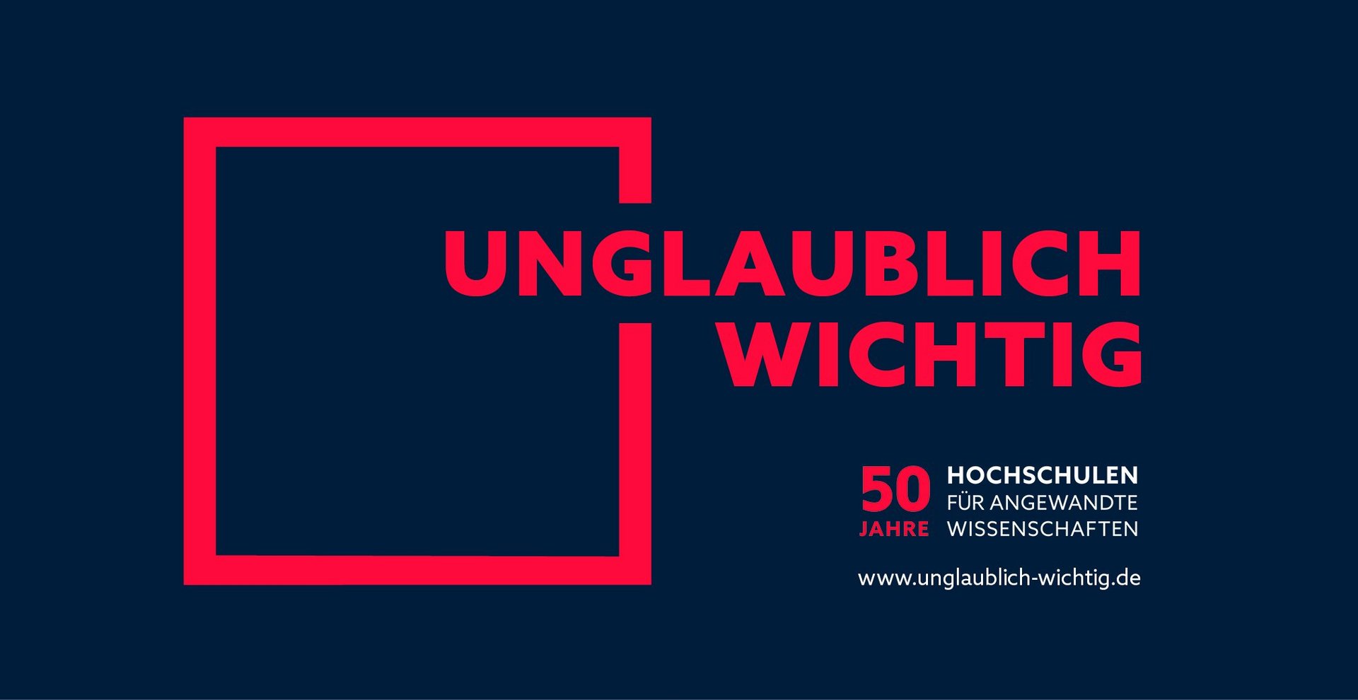 Banner 50 Jahre HAW in Baden-Württemberg