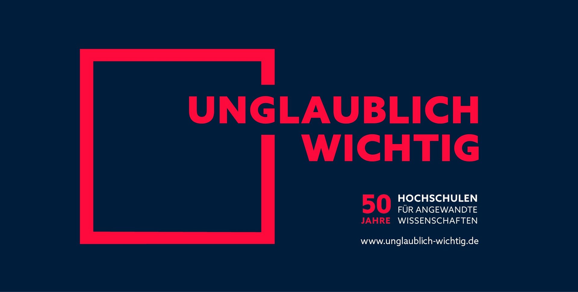 Banner 50 Jahre HAW in Baden-Württemberg