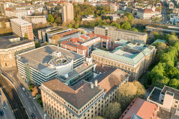 Luftbild der HFT Stuttgart