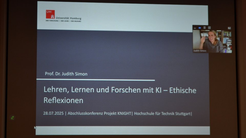 Keynote „Lehren, Lernen und Forschen mit KI – Ethische Reflexionen“ von Prof. Dr. Judith Simon, Universität Hamburg