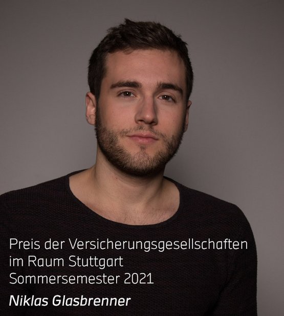 Niklas Glasbrenner Gewinner des Preis der Versicherungsgesellschaften