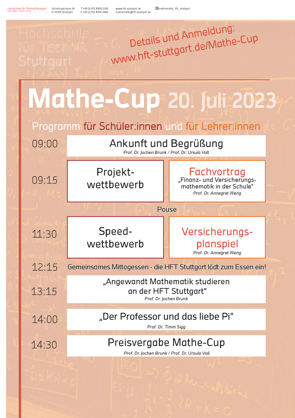 Programm Mathe-Cup 2023