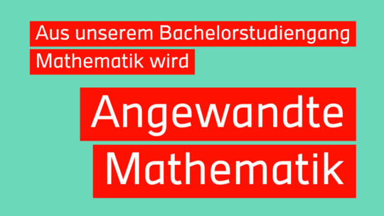 Umbenennung Angewandte Mathematik