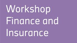 Schriftzug Workshop Finance and Insurance