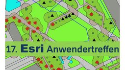 Logo Esri Anwendertreffen 2024 an der HFT Stuttgart