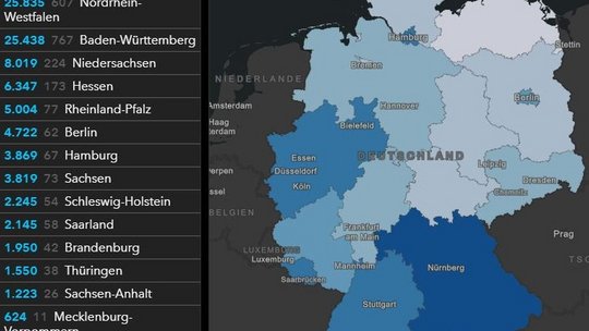 COVID19-Dashboard des Robert Koch Instituts (RKI) am 15.04.2020