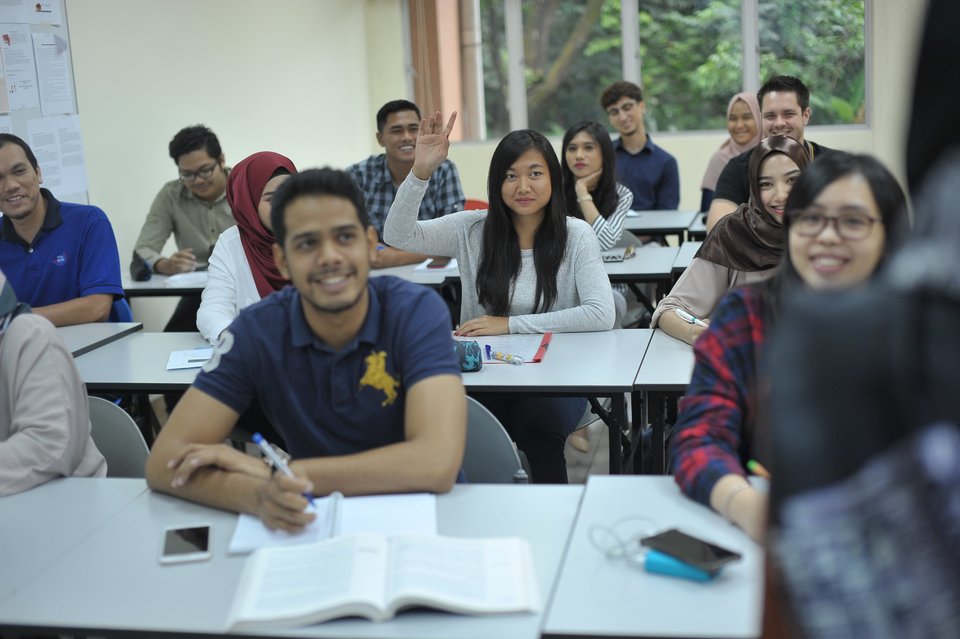 UiTM Malaysia Studierende in der Vorlesung